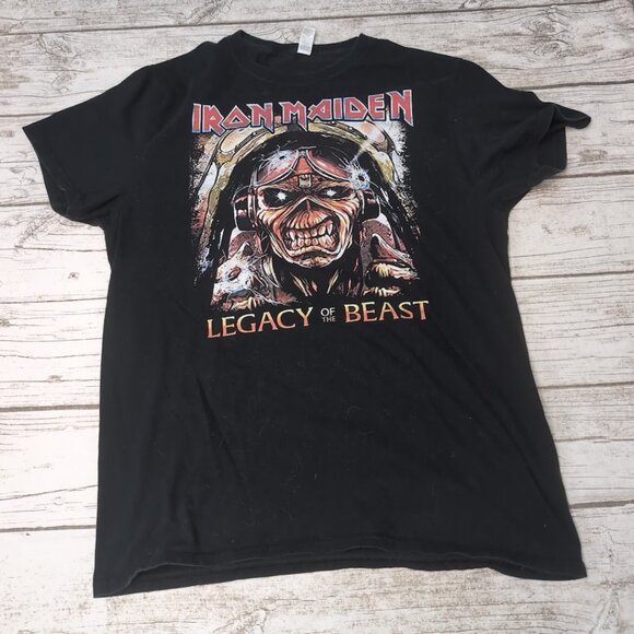 Iron Maiden Legacy of the Best Graphic T Shirt Size Large - Picture 1 of 5